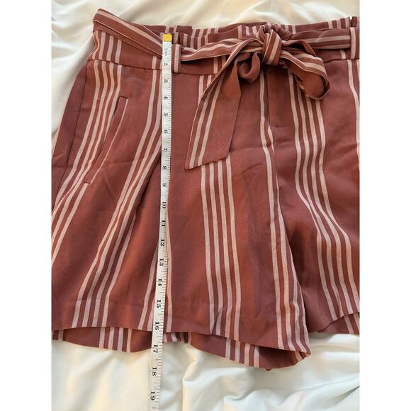 Torrid Womens Beachy Pink/Red Striped Shorts | Size 16 - Picture 8 of 9